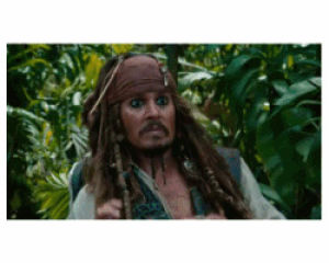 pirates of the caribbean,captain jack sparrow,movies,scared,johnny depp,pirates of the carribean