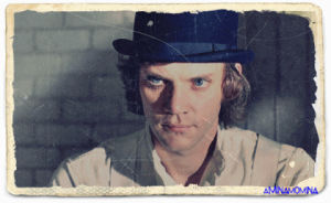 a clockwork orange,alex delarge,cute,smile,photo,blue eyes,alright,photograph,cutie pie,clockwork orange,malcolm mcdowell,alrighty then,droogs,bowler hat,why is everyone always hating on him