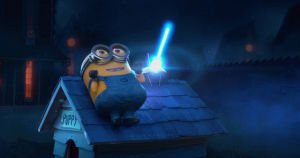 minion,sky,technology,night,moon,puppies,butts,create,minion movie,despicable
