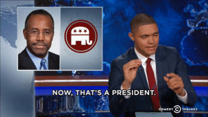 president,tv,presidential race,wink,the daily show,point,daily show,trevor noah,ben carson,tds,carson,dailyshow,the daily show with trevor noah,thedailyshow,daily show with trevor noah,president race