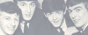 the beatles,black and white