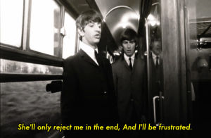ringo starr,the beatles,frustrated,rejection,a hard days night