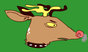 pfft,deer,xmas,reindeer,christmas,rudolph,super77,s77,oh deer,angry rudolph