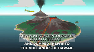 island,volcano,lava,planes,airplanes