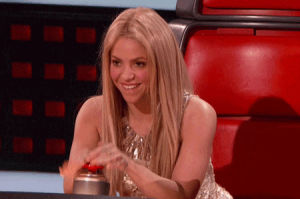 shakira,the voice,tv,television,nbc,team shakira,thinking about the red button