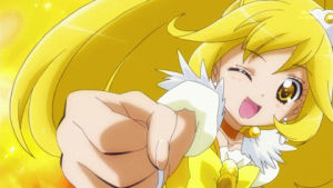 cute anime,funny anime,smile pretty cure,anime,anime girl,yellow eyes,yellow hair,the limited