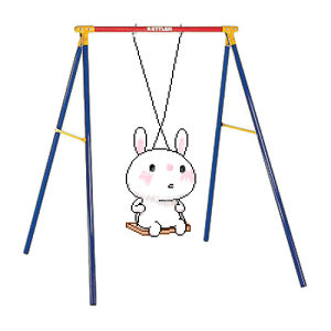 rabbit,twist,swinging,playing,white
