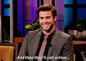 liam hemsworth,funny,jennifer lawrence,interview,the hunger games,jlaw,i can totally see her doing this