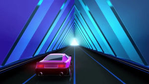 tunnel,neon,gaming,light,drive,end