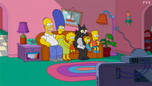 maggie simpson,bart,bart simpson,marge simpson,couch gag,itchy and scratchy,reaction,homer simpson,lisa simpson,simpsons,homer,lisa,marge,maggie,season 26,itchy,scratchy,the wreck of the relationship