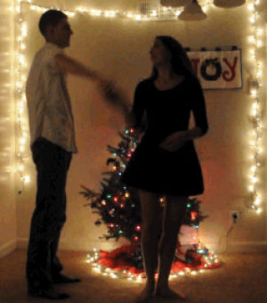 romantic,lovers,christmas tree,couple,love,cute,dancing,dance,christmas,sweet