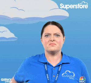 im watching you,watching you,i see you,dina,superstore,see you,lauren ash