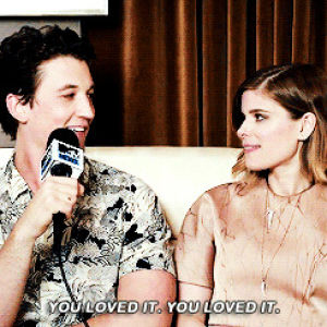 miles teller,kate mara,mtelleredit,rosamundpike,f4castedit,his laugh tho baby,its not my fault the interview was all yellow like ew i could honestly not do anything else