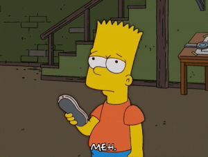 boring,disinterested,change the channel,bart simpson,season 16,episode 15,meh,dont care,16x15,not interesting