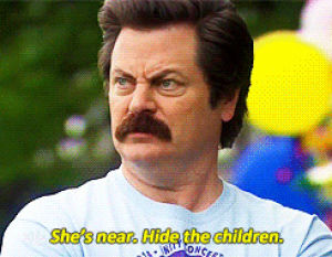 tammy swanson,ron swanson,megan mullally,parks and recreation,nick offerman
