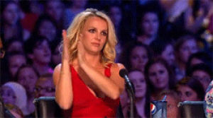 unimpressed,britney spears,bored,applause,x factor,clapping