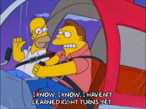 homer simpson,season 11,flying,helicopter,barney gumble,episode 18,11x18,losing control