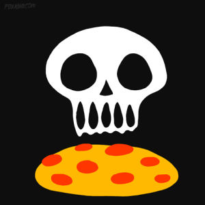 morph,animation,creepy,foxadhd,pizza,photoshop,skull,cindy suen,cube,cheese