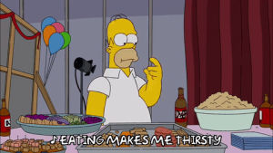homer simpson,food,episode 20,beer,season 20,eating,thirsty,20x20,drinkin