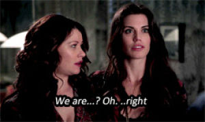 gifset,once upon a time,meghan ory,emilie de ravin,red beauty,ruby x belle,they have so much chemistry,ive wanted to these two for so long