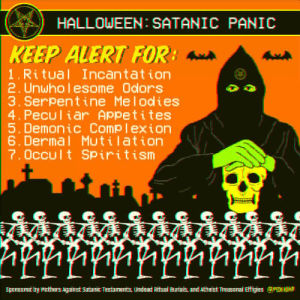 satanic,artists on tumblr,halloween,foxadhd,satan,warning,flashing,animation domination high def