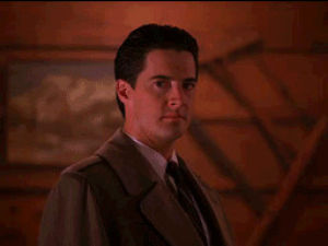 twin peaks,agent cooper,dale cooper,smiling,thumbs up,lightning,no problem,np,flashes