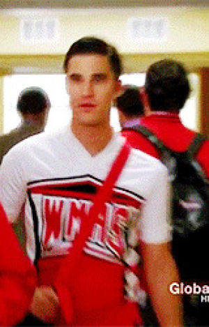 glee,anderson,blaine,kevin anderson,darren,cheerio,so much pain,criss