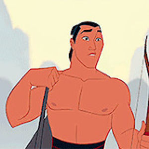 shang,mulan,what a great character he is,one day i will write an assey to make you all understand,probably one of the best ever ok,husband