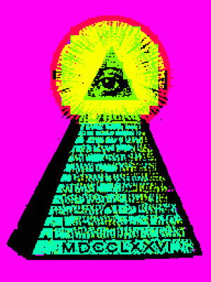 illuminati,freemason,pyramid,glitch,dollar bill,conspiracy,max capacity,vaughnwhiskey