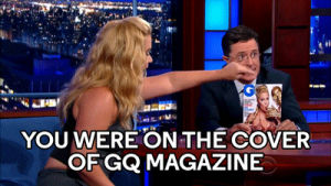 stephen colbert,amy schumer,gq,late show with stephen colbert,colbert nation