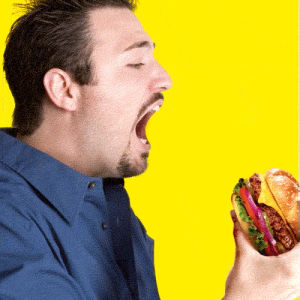 weird,cheeseburger,gifoween,xenomorph,lol,food,horror,halloween,wtf,alien,eat,tongue,burger,hamburger,dennys,diner,justin gammon,spooptober