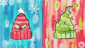 christmas,hallmark ecards,holiday,merry christmas,knitting,snowflake,ecard,hallmarkecards,power up,christmas gift,ugly christmas sweater,watercolors,christmas sweaters,speed lines,grandma sweater,christmas hat