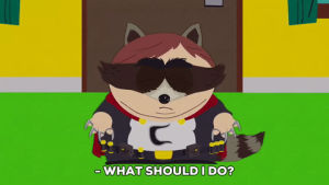 eric cartman,confused,costume,questioning,coon