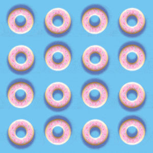 illusion,wiffle,doughnuts