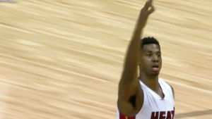 hassan whiteside,basketball,nba,crowd,hype,miami heat,lets go,get excited