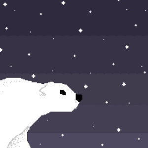 polar bear,8bit,snow,winter,percolate galactic,arctic,man eater
