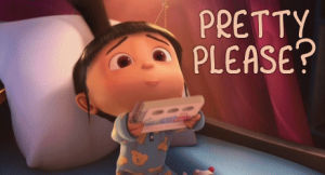 pretty please,agnes,minions,pink,despicable me,sweet