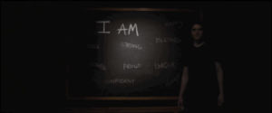 our last night,quote,mystuff,strong,sunrise,i am,chalkboard