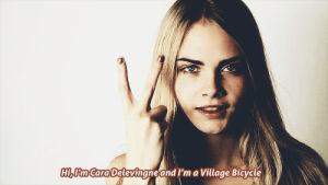 cara delevingne,village bicycle