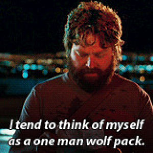 the hangover,forever alone,hangover,alone,zach galifianakis,movies,lonely,butler cat,wolf pack