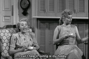 hungry,eating,i love lucy,food,fun