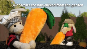 bunny,b3d,plushie,plush toy,blender 3d,baby carrots,neoxero,carrot