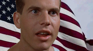 weird science,windy,american flag,tv,confused,derp,bill paxton