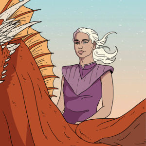 mother of dragons,season 7,fire,game of thrones,hbo,dragon,fly,daenerys,cartuna,targaryen