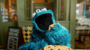 eating,cookie monster,cookie,yummy,yum,sesame street,cookie monster hbo,hbo,nom,hbo now,nom nom,noms,sesame street on hbo