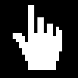 pointer,middle finger,transparent