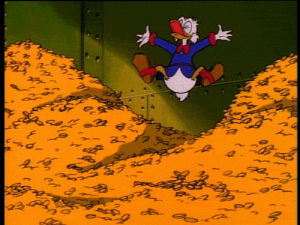 scrooge mcduck,gold,uncle scrooge,duck tales,treasure,life,people,my life,when i find a dollar,musings of a peetual dork,otter