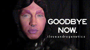 makeup,friday,bye,goodbye,aliens,drag,farewell,androgenetics,androgeny