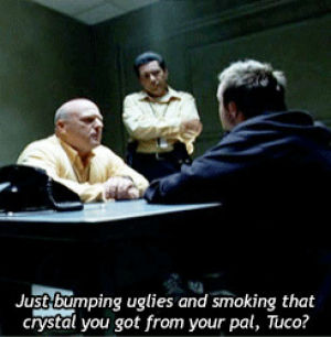 breaking bad,aaron paul,jesse pinkman,dean norris,hank schrader,0 notes,this just made me laugh,vicbad