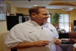 funny,reaction,laughing,laugh,barstool,barstoolsports,lsu,dixie,les miles